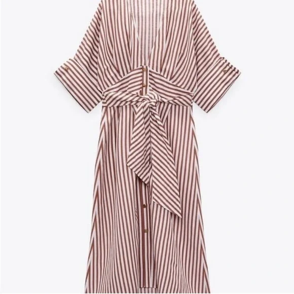 ZARA striped dress size xsmall - Picture 5 of 10